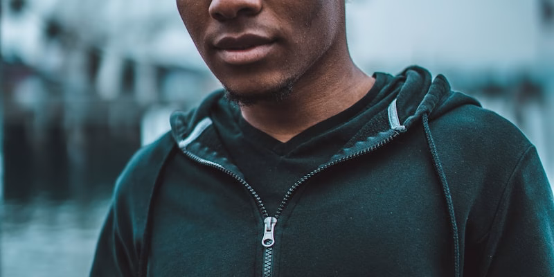 man taking selfie outdoors